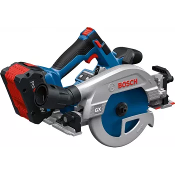 Επαναφορτιζόμενος δισκοπρίονας χειρός Bosch GKS 18V-57-2 GX Professional 06016C1001, 18 V, λεπίδα 165 mm, οπή 20 mm, solo (χωρίς μπαταρία και φορτιστή), σε L-BOXX, μπλε/μαύρος