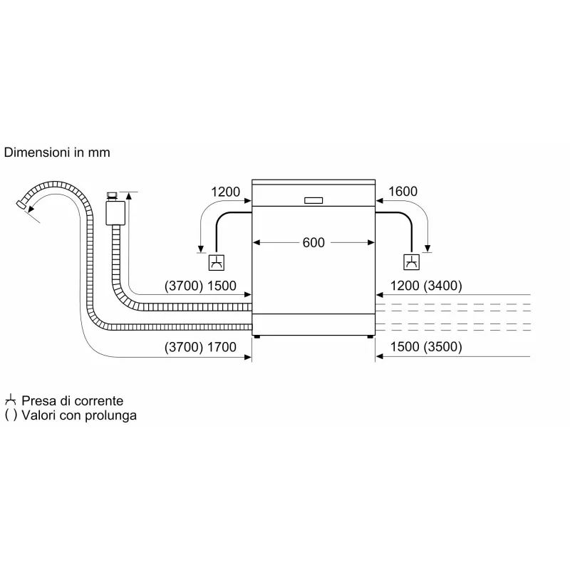 Bosch Serie 4 SMP4ECS71S Πλυντήριο πιάτων Εντοιχιζόμενο 14 σερβίτσια