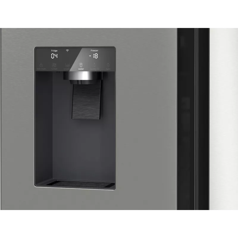 Bosch Serie 6 KFI96APEA ψυγειοκαταψύκτης French Door, 574 l (375 l ψυγείο + 199 l καταψύκτης), ενεργειακή κλάση E, Home Connect, βουρτσισμένο ανοξείδωτο ατσάλι