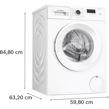 Bosch Serie 2 WGE02420 πλυντήριο ρούχων μπροστινής φόρτωσης 7 kg 1351 U/min λευκό