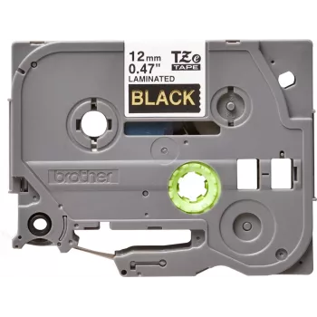 Labelband Brother TZE334 12 mm Χρυσό σε Μαύρο