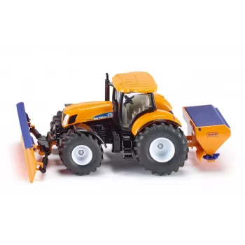 Siku Τρακτέρ με λεπίδα και διανομέας αλατιού, Μοντέλο τρακτέρ, Προσυναρμολογημένο, 1:50, Μέταλλο, Πλαστικό, 3 έτος(-η), Μαύρο, Μπλε, Πορτοκαλί