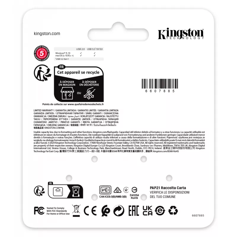 USB stick Kingston 64GB USB Type-A DataTraveler SE9 G3