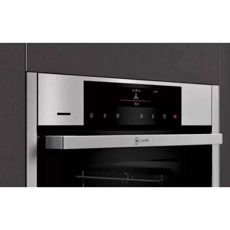 Neff N90 71 L Μαύρο, Ανοξείδωτο χάλυβα