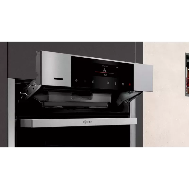 Neff N90 71 L Μαύρο, Ανοξείδωτο χάλυβα