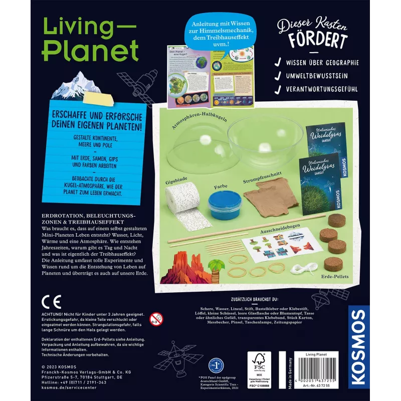 Kosmos Living Planet, σετ πειραμάτων, Οικολογία, 7 έτος(-η)