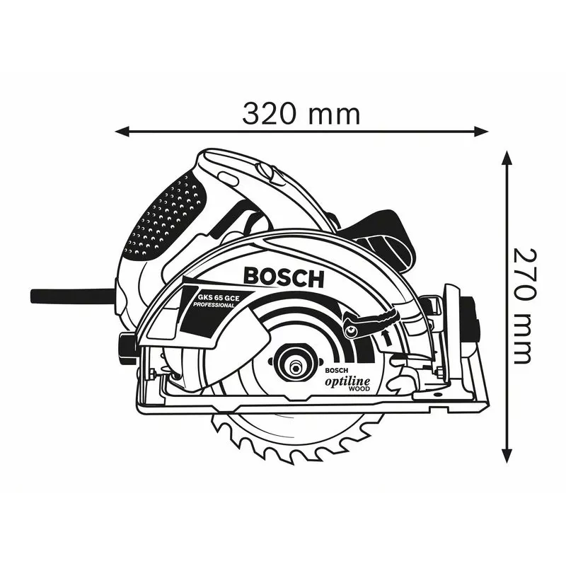 Bosch 0 601 668 901 δισκοπρίονο χειρός 19 cm 5000 σ.α.λ. 1800 W
