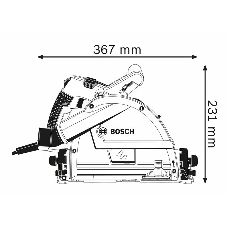 Bosch 0 601 675 000 φορητό δισκοπρίονο 16,5 cm 6250 σ.α.λ. 1400 W