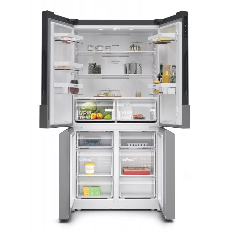 Siemens iQ300 KF96NVPEA ψυγείο side-by-side French Door, 605 l (405 l + 200 l), ασημί