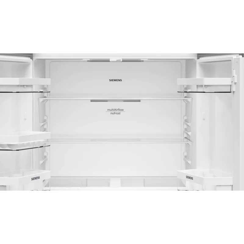 Siemens iQ300 KF96NVPEA ψυγείο side-by-side French Door, 605 l (405 l + 200 l), ασημί
