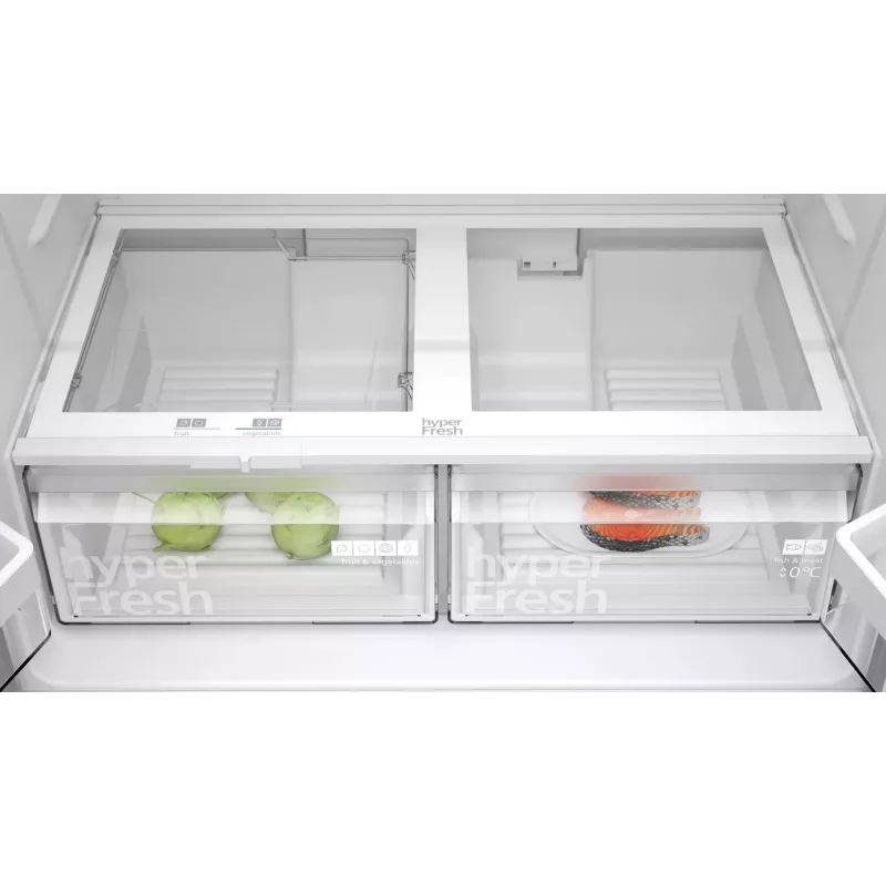 Siemens iQ300 KF96NVPEA ψυγείο side-by-side French Door, 605 l (405 l + 200 l), ασημί