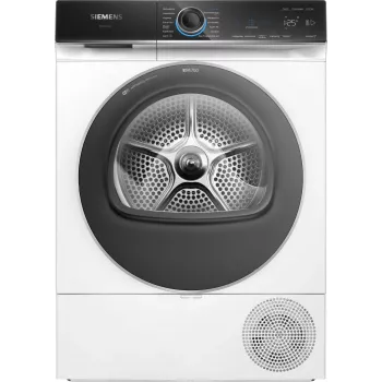 Siemens iQ700 WQ45B2B40 Στεγνωτήριο με αντλία θερμότητας Ελεύθερο Μπροστινής φόρτωσης 9 kg Λευκό