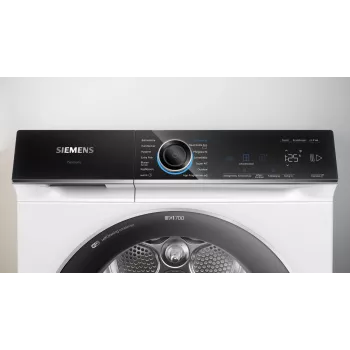 Siemens iQ700 WQ45B2B40 Στεγνωτήριο με αντλία θερμότητας Ελεύθερο Μπροστινής φόρτωσης 9 kg Λευκό