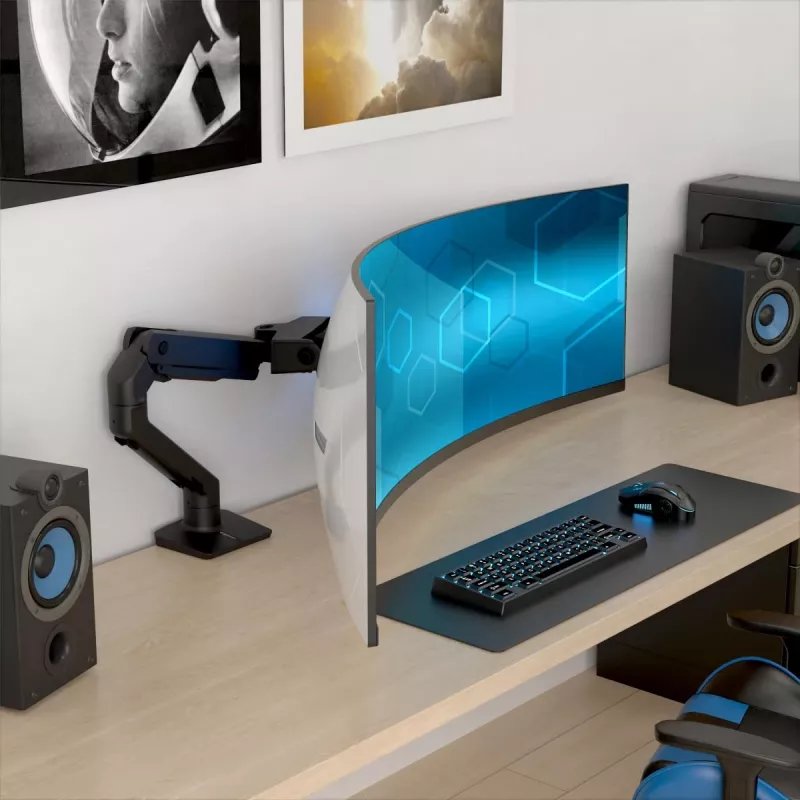 ERGOTRON HX Βραχίονας οθόνης γραφείου με VHD-Schwenkneigung – μαύρο ματ