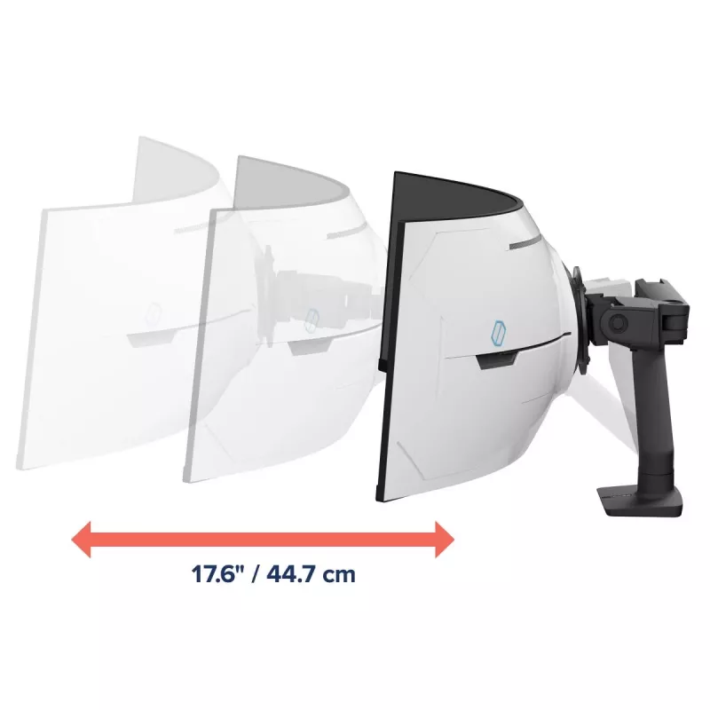 ERGOTRON HX Βραχίονας οθόνης γραφείου με VHD-Schwenkneigung – μαύρο ματ