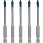 Σετ τρυπανιών Bosch EXPERT HEX-92608900598 — 5 τεμ. για σκληρή κεραμική