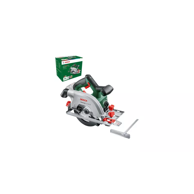 Bosch UniversalCirc 18V-53 δισκοπρίονο μπαταρίας, 18 V, δίσκος 160 mm, βάθος κοπής 53 mm, χωρίς μπαταρία και φορτιστή, πράσινο/μαύρο