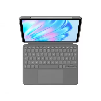 LOGITECH Combo Touch Για iPad Air 11in 5th Gen Oxford Γκρι Qwertz Γερμανικό