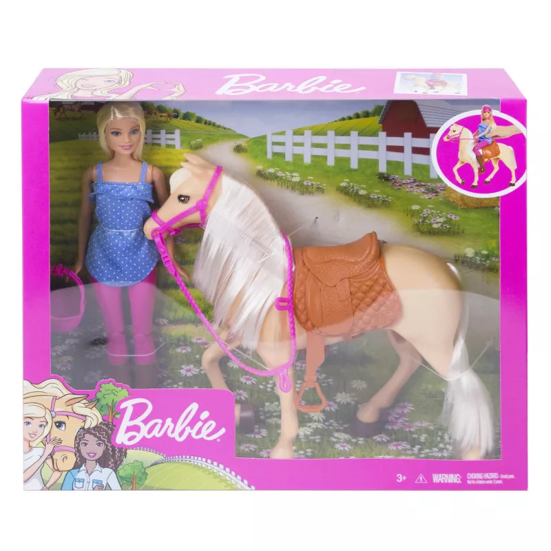 Barbie Κούκλα και άλογο, Κούκλα μόδας, Θηλυκό, 3 ετών, Κορίτσι, 250 mm, 480 g