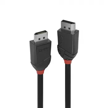 Lindy 3m καλώδιο DisplayPort 1.2, Black Line, 3 m, DisplayPort, DisplayPort, αρσενικό βύσμα, αρσενικό βύσμα, 4096 x 2160 Pixel