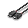 Καλώδιο DisplayPort Lindy 2m DisplayPort 1.2 Black Line