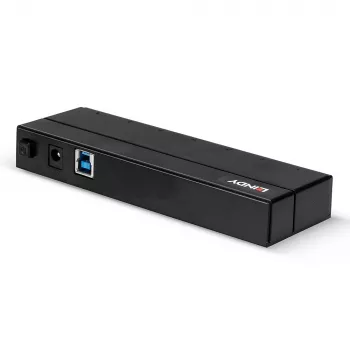 Lindy Hub USB 3.0 7 θυρών, USB 3.2 Gen 1 (3.1 Gen 1) Type-A, USB 3.2 Gen 1 (3.1 Gen 1) Type-A, USB 3.2 Gen 1 (3.1 Gen 1), 5000 Mbit/s, μαύρο, πλαστικό
