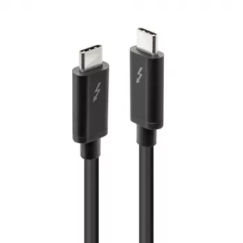 Lindy Καλώδιο Thunderbolt 3 1m, παθητικό, βύσμα αρσενικό, βύσμα αρσενικό, 1 m, 20 Gbit/s, μαύρο, 60 W