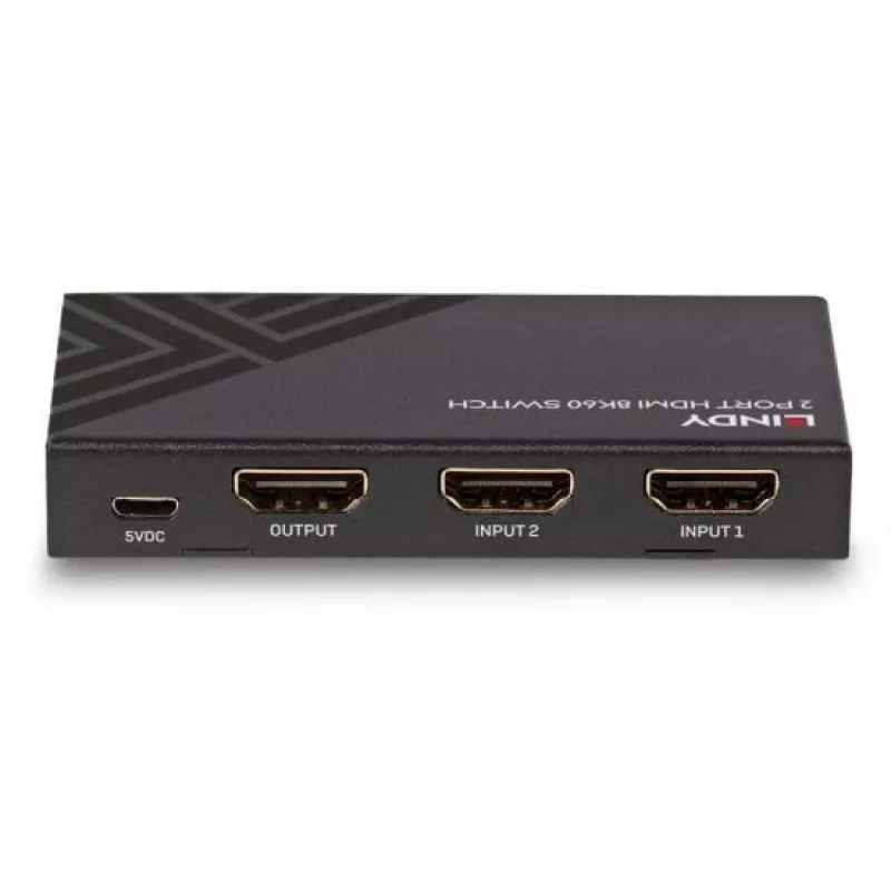 Διακόπτης HDMI Lindy 2 θυρών HDMI 8K60