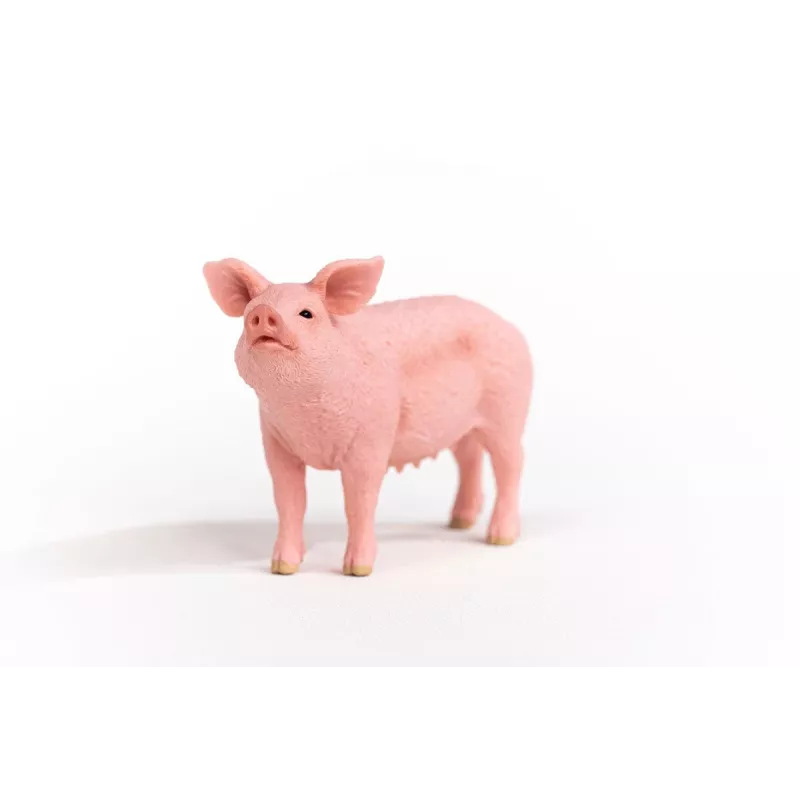 Schleich Bauernhof Schwein Figur 13933, ροζ, συνιστώμενη ηλικία 3+