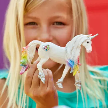 schleich BAYALA Regenbogenliebe Einhorn-Hengst, 5 έτη, Μονόκερος / Πήγασος, Μονόκεροι & Νεράιδες, Πολύχρωμο, Πλαστικό