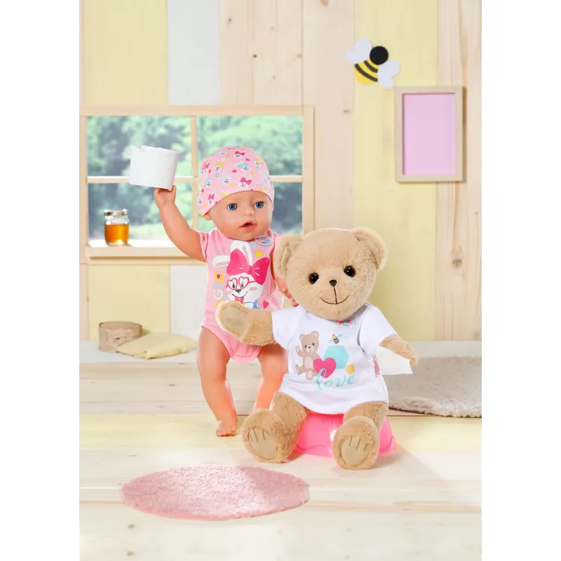 Αρκουδάκι παιχνίδι BABY born αρκούδα λευκό 0 έως 12 ετών