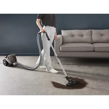 Rowenta Compact Power XXL Animal RO4B50 ηλεκτρική σκούπα δαπέδου χωρίς σακούλα, φίλτρο 3 σταδίων, γκρι/μαύρο