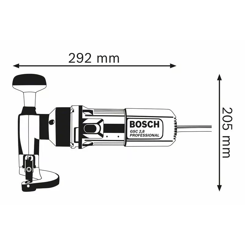 Bosch 0 601 506 103 ψαλίδι μετάλλου/κόφτης 2400 h/min 500 W