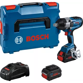 Bosch GDS 18V-1050 H Professional μπουλονόκλειδο κρούσης μπαταρίας 18 V, 1050 Nm, 1750 RPM, εξωτερικό τετράγωνο 3/4", 2x ProCORE18V 5,5 Ah, L-BOXX, μπλε/μαύρο