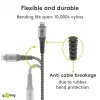 Καλώδιο Lightning Wentronic 49267 0,5 m Μαύρο-Γκρι