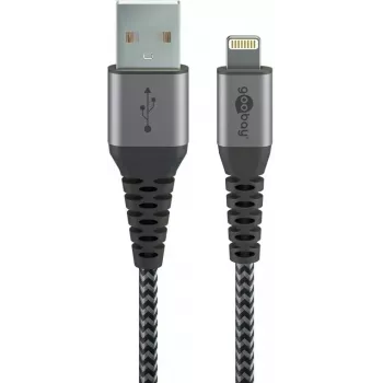 Καλώδιο Lightning Wentronic 49267 0,5 m Μαύρο-Γκρι