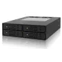 ICY DOCK ToughArmor MB994SP-4SB-1 backplane SATA 4 θέσεων 2,5" για εσωτερική θέση 5,25", χωρίς θήκες, αλουμίνιο, ανεμιστήρας 40 mm, SATA 6 Gbit/s, μαύρο