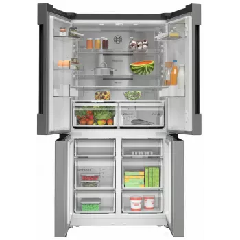 Bosch Serie 4 KFN96APEA ψυγειοκαταψύκτης Side-by-Side, French Door, ελεύθερης τοποθέτησης, 605 l (405 l + 200 l), Home Connect, ενεργειακή κλάση E, ανοξείδωτο ατσάλι