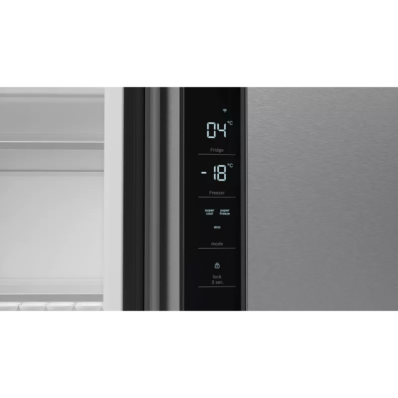 Bosch Serie 4 KFN96APEA ψυγειοκαταψύκτης Side-by-Side, French Door, ελεύθερης τοποθέτησης, 605 l (405 l + 200 l), Home Connect, ενεργειακή κλάση E, ανοξείδωτο ατσάλι