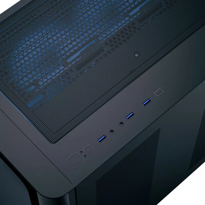 Aerocool P500C Midi Tower Μαύρο