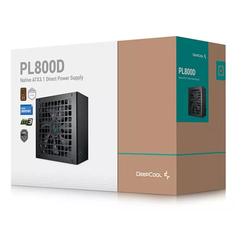 DEEPCOOL Pl800d Τροφοδοτικό 800 W 20+4 Pin ATX - Μαύρο