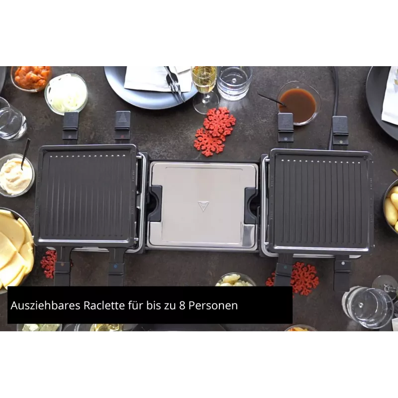 Unold 48755 Raclette-Grill 8 άτομα 1300 W Μαύρο