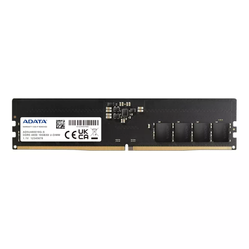 DIMM 32 GB DDR5-4800 (2x 16 GB) Dual-Kit, Μνήμη RAM μαύρο, AD5U480016G-DT, Premier