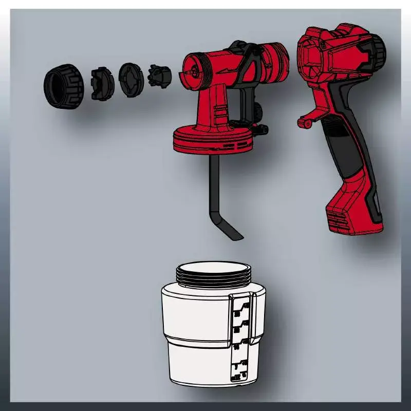 Πιστόλι ψεκασμού Einhell TC-SY 600 S 0,8 L