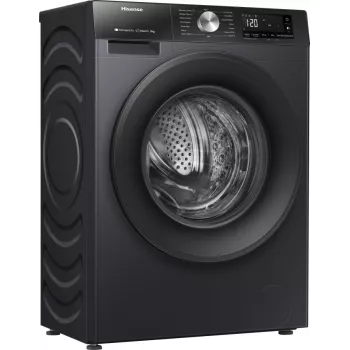 Hisense WF3S8043BB3 Πλυντήριο Ρούχων Μπροστινής Φόρτωσης 8 kg 1400 U/min Μαύρο