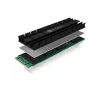 ICY BOX IB-M2HS-701 M.2 2280 SSD ψύκτρα, παθητική, αλουμινίου, PC/PS5, μαύρη