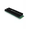 ICY BOX IB-M2HS-701 M.2 2280 SSD ψύκτρα, παθητική, αλουμινίου, PC/PS5, μαύρη