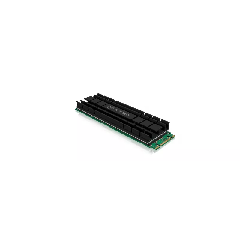 ICY BOX IB-M2HS-701 M.2 2280 SSD ψύκτρα, παθητική, αλουμινίου, PC/PS5, μαύρη