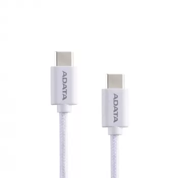 Καλώδιο USB-C σε USB-C ADATA CACC-200PN-WH, USB 2.0, 2 m, λευκό