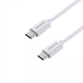 Καλώδιο USB-C σε USB-C ADATA CACC-200PN-WH, USB 2.0, 2 m, λευκό